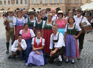 Die Volkstanzgruppe in Prag, Sommer 2017